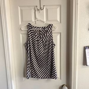 Black and Cream Tank Sz L
